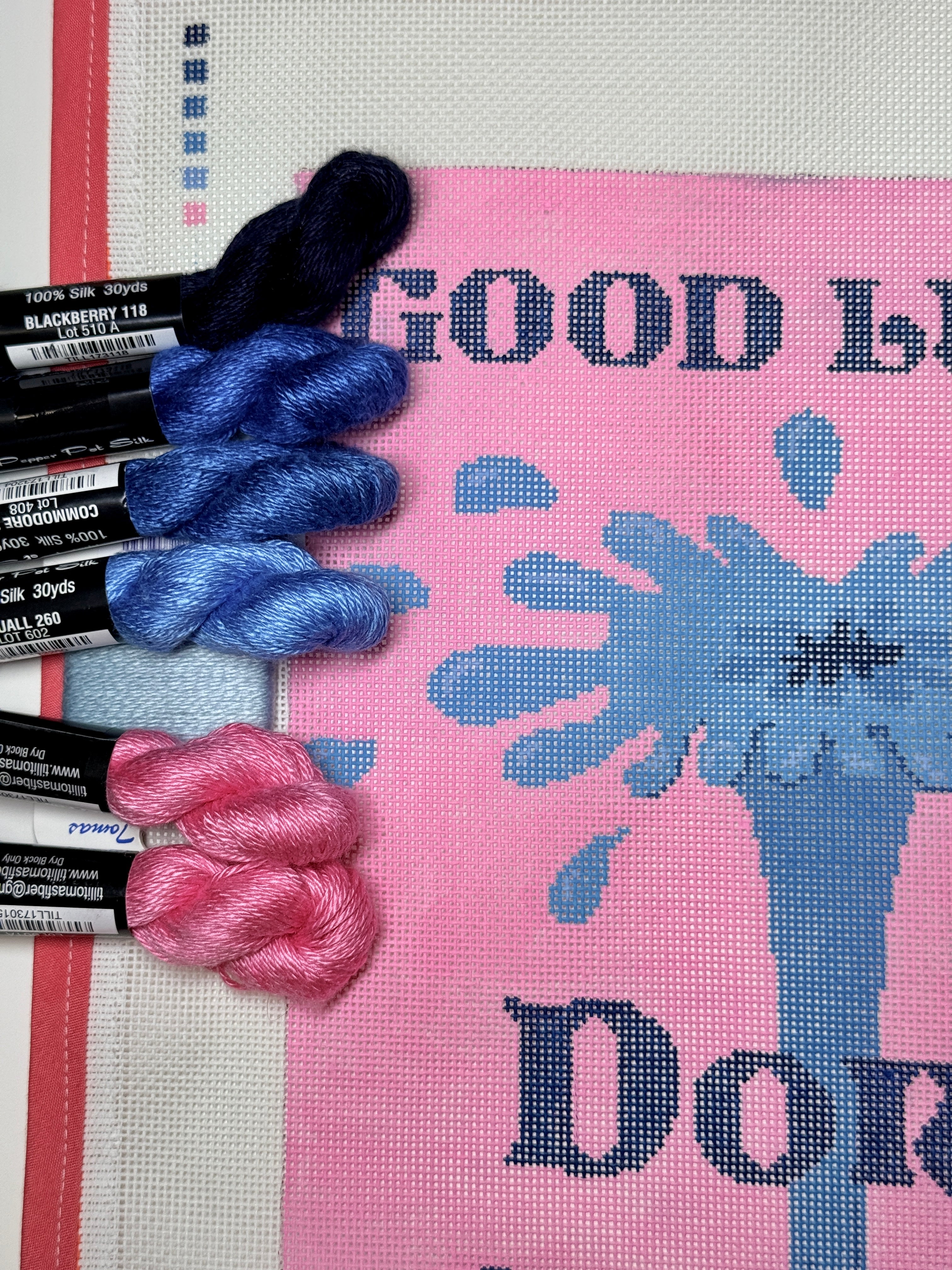 Good luck! Don’t Fall In! Needlepoint canvas