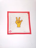 ASU hand sign bag charm canvas