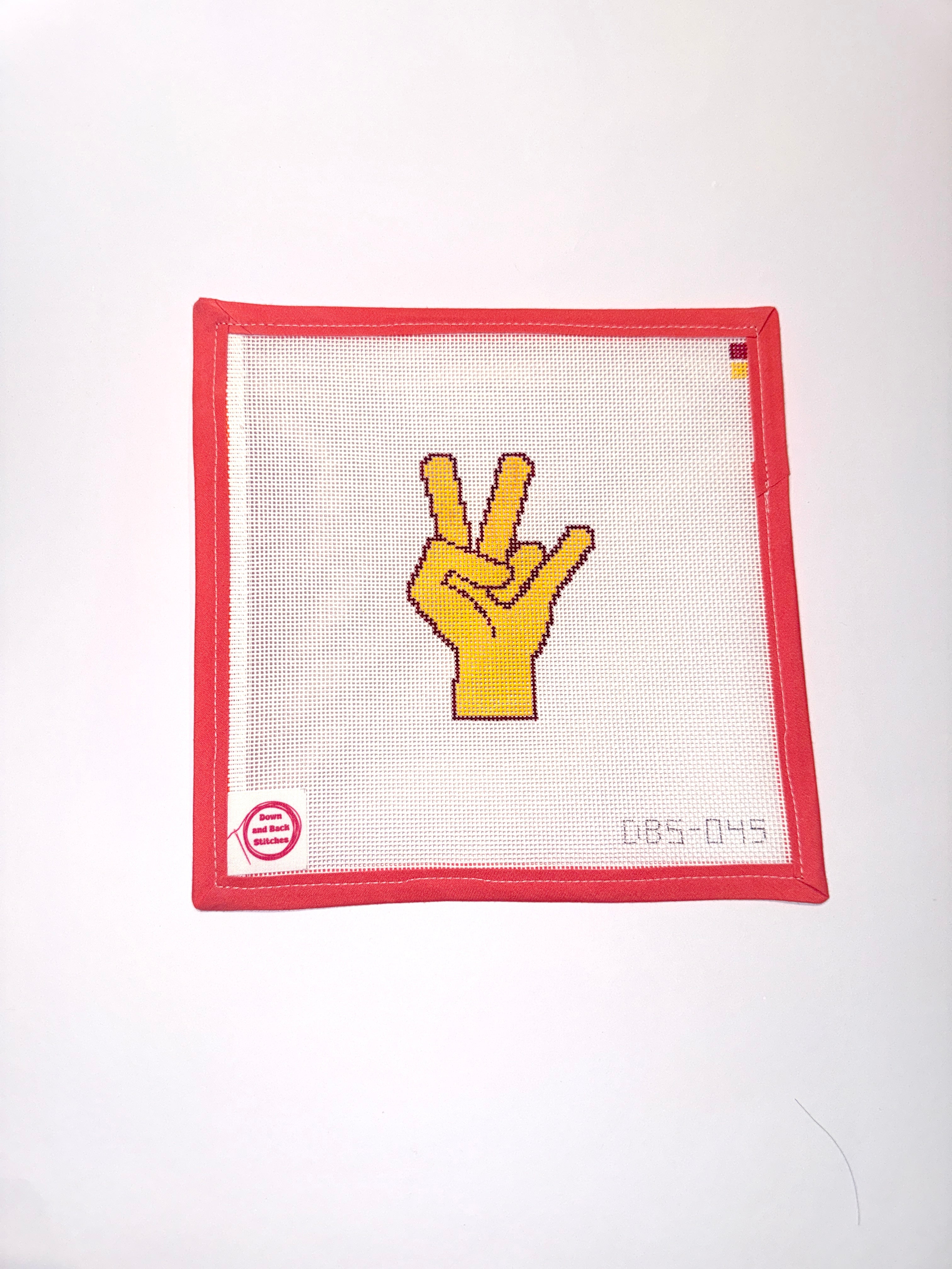 ASU hand sign bag charm canvas