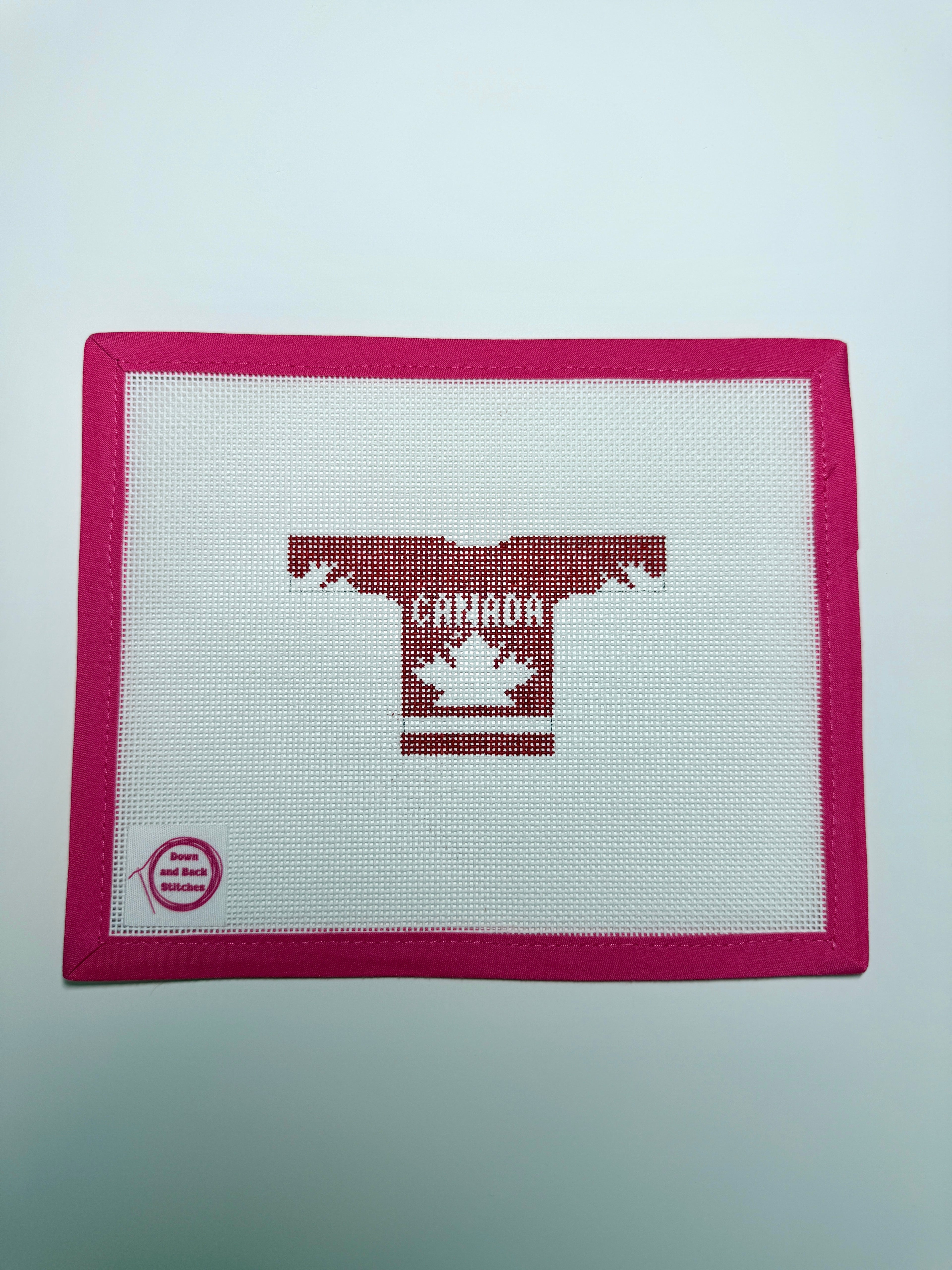 Team Canada Olympic/Four Nations/IIHF Inspired Hockey Jersey Hand Painted Needlepoint Canvas