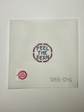 Feel The Bern bag charm canvas