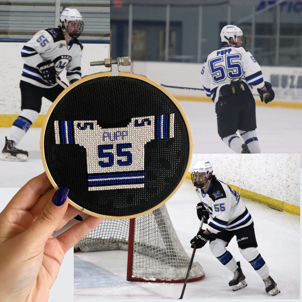 Custom Replica Hockey Jersey Cross Stitch