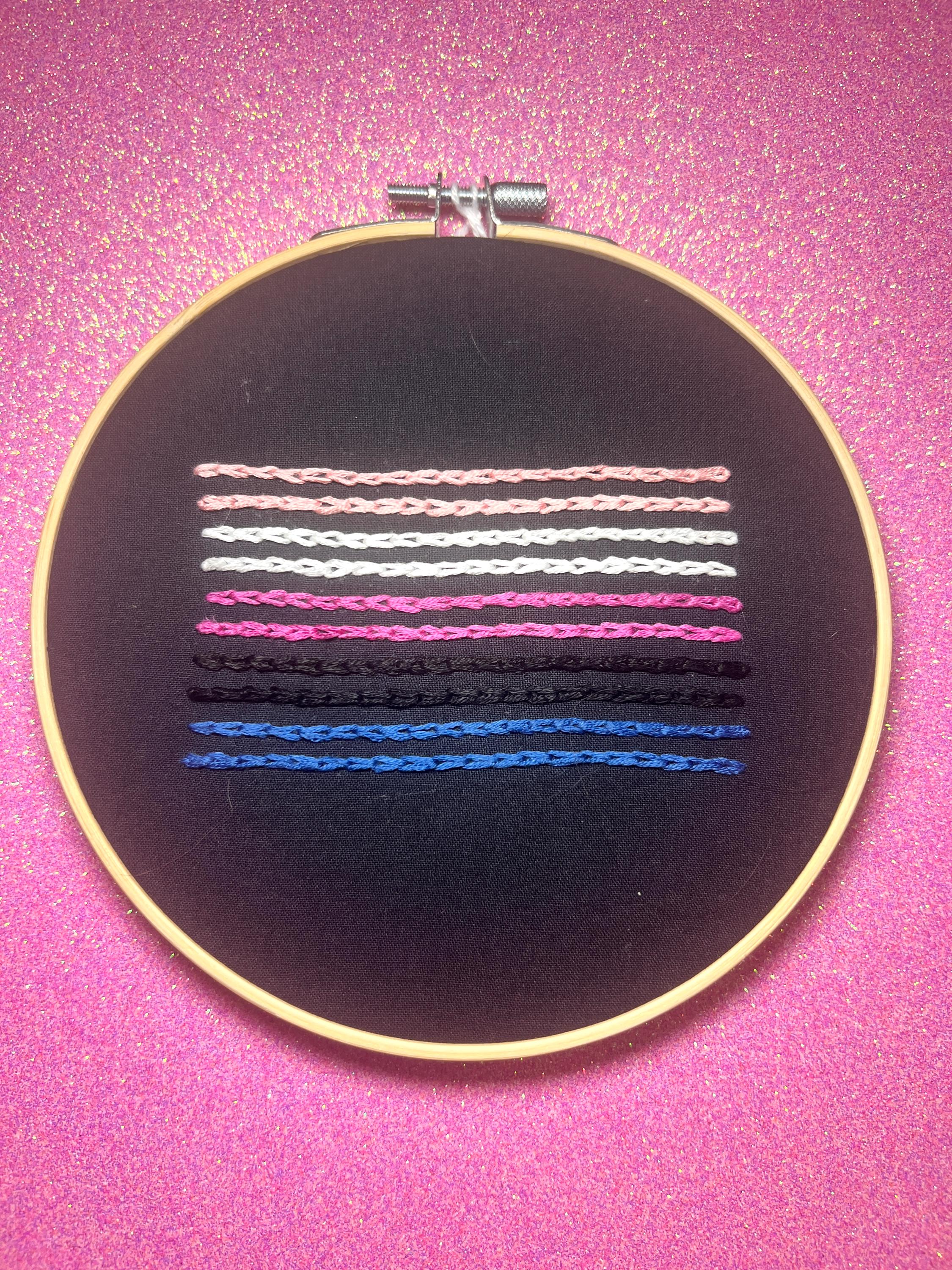 Genderfluid Pride Flag 6” Embroidery