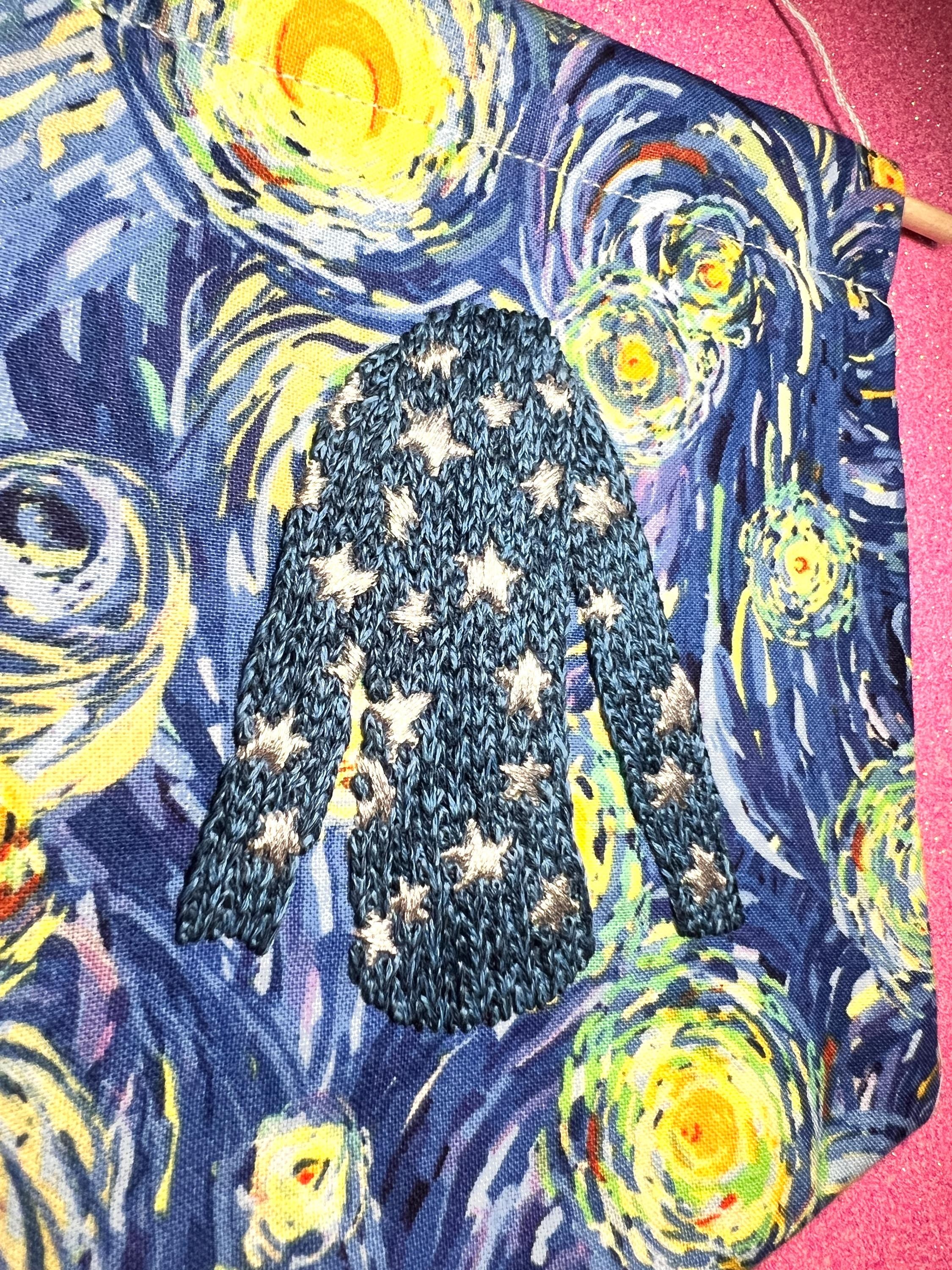 Coraline Star Jumper Embroidered Wall Hanging