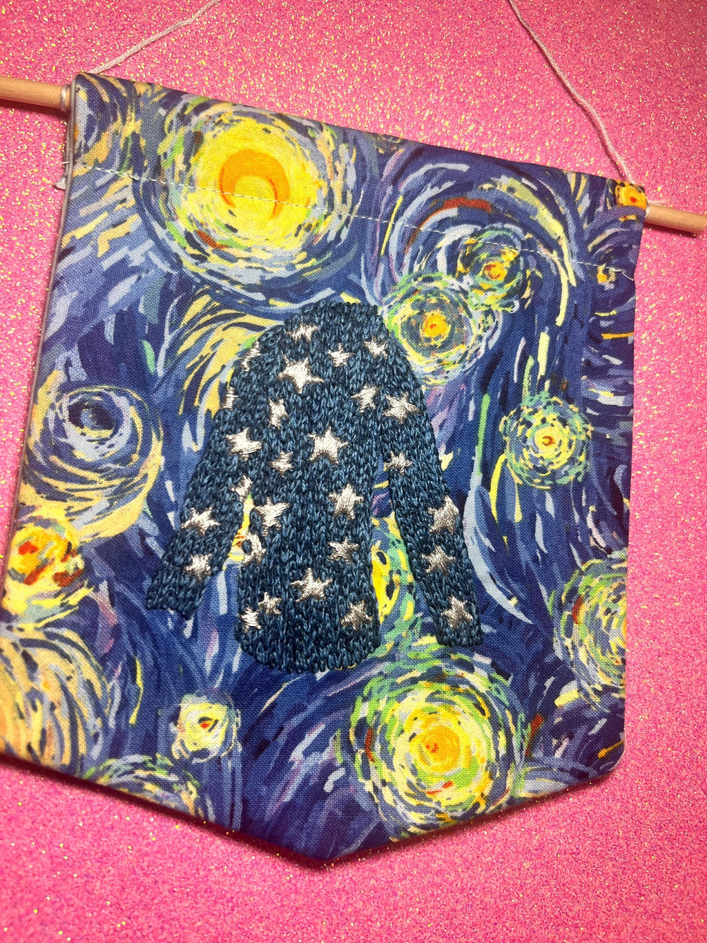 Coraline Star Jumper Embroidered Wall Hanging