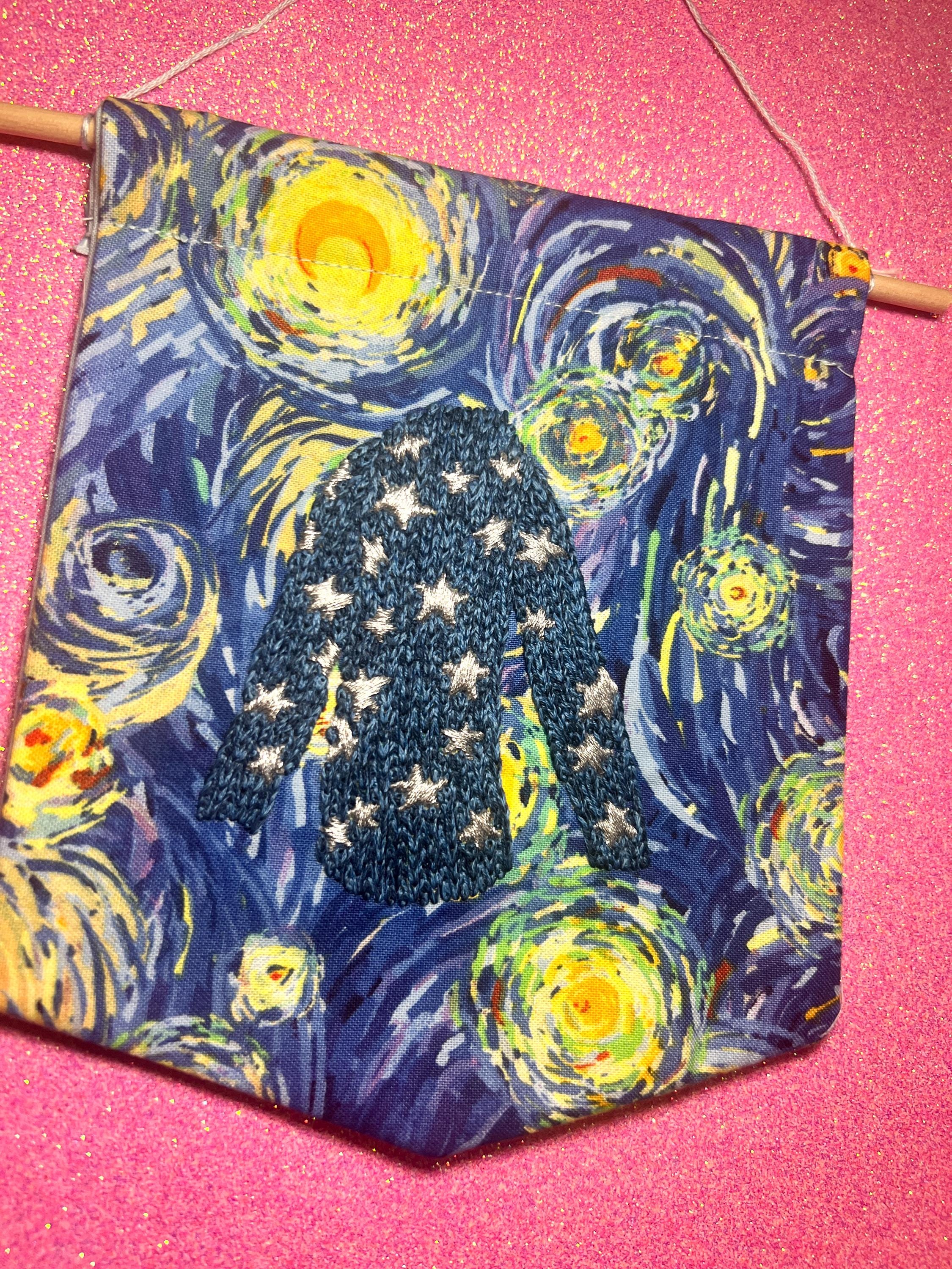 Coraline Star Jumper Embroidered Wall Hanging