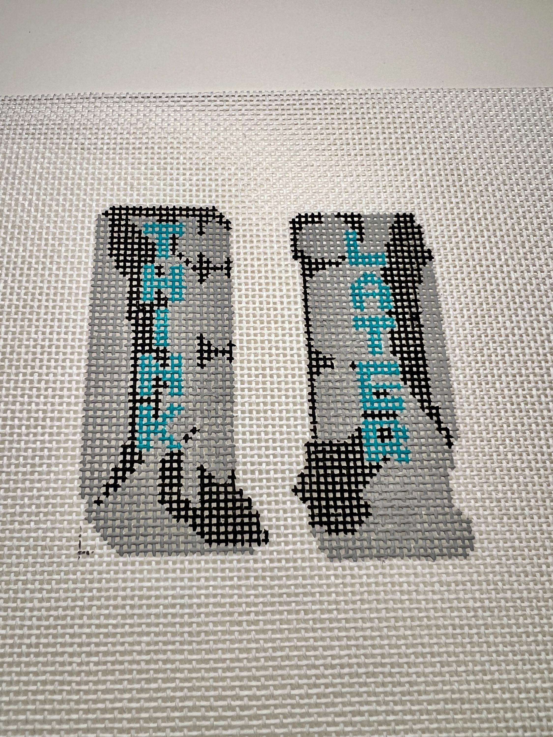 Tate McRae Think Later Needlepoint Canvas