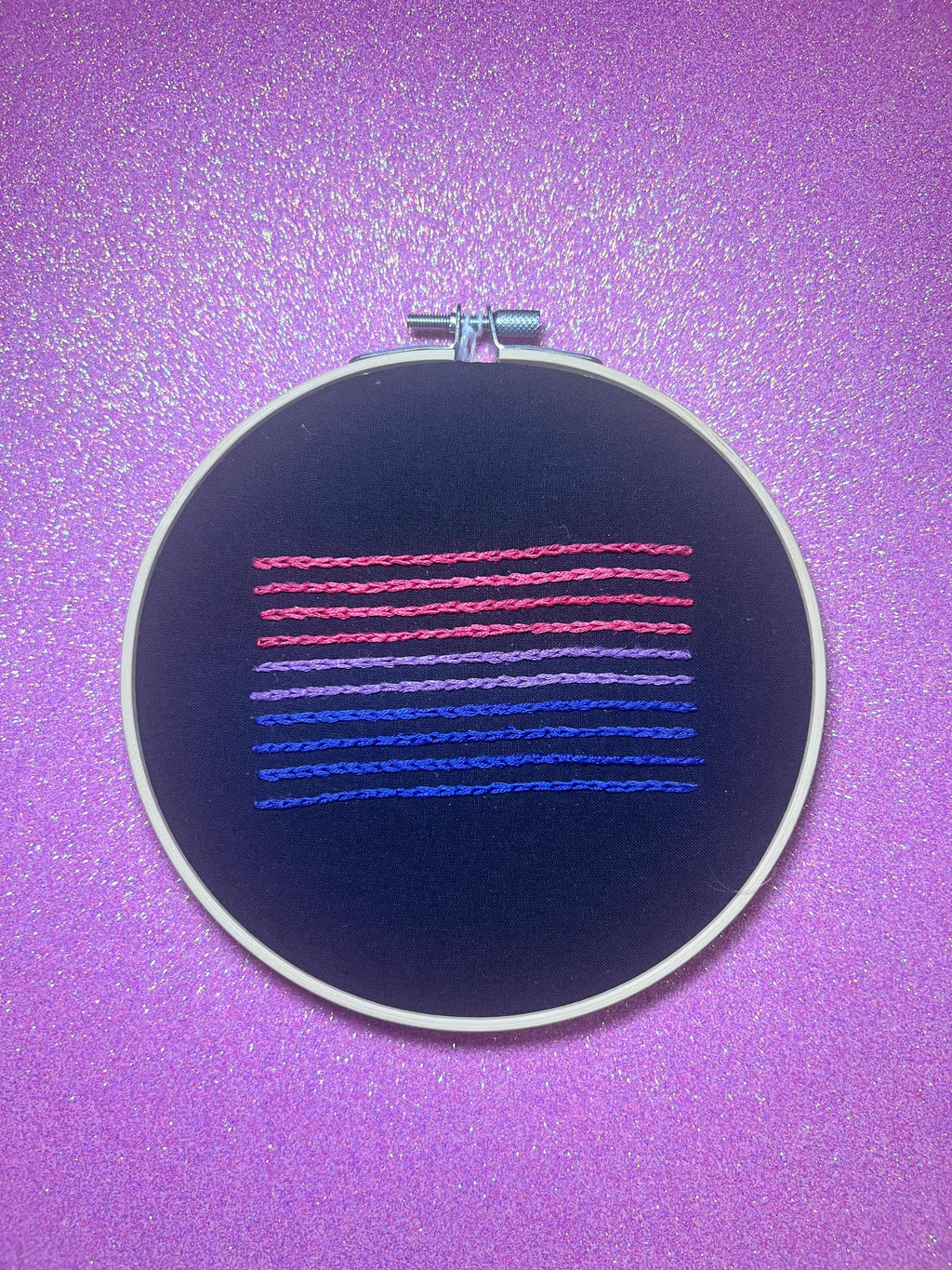 Bisexual Pride Flag 6” Embroidery