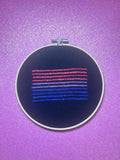 Bisexual Pride Flag 6” Embroidery