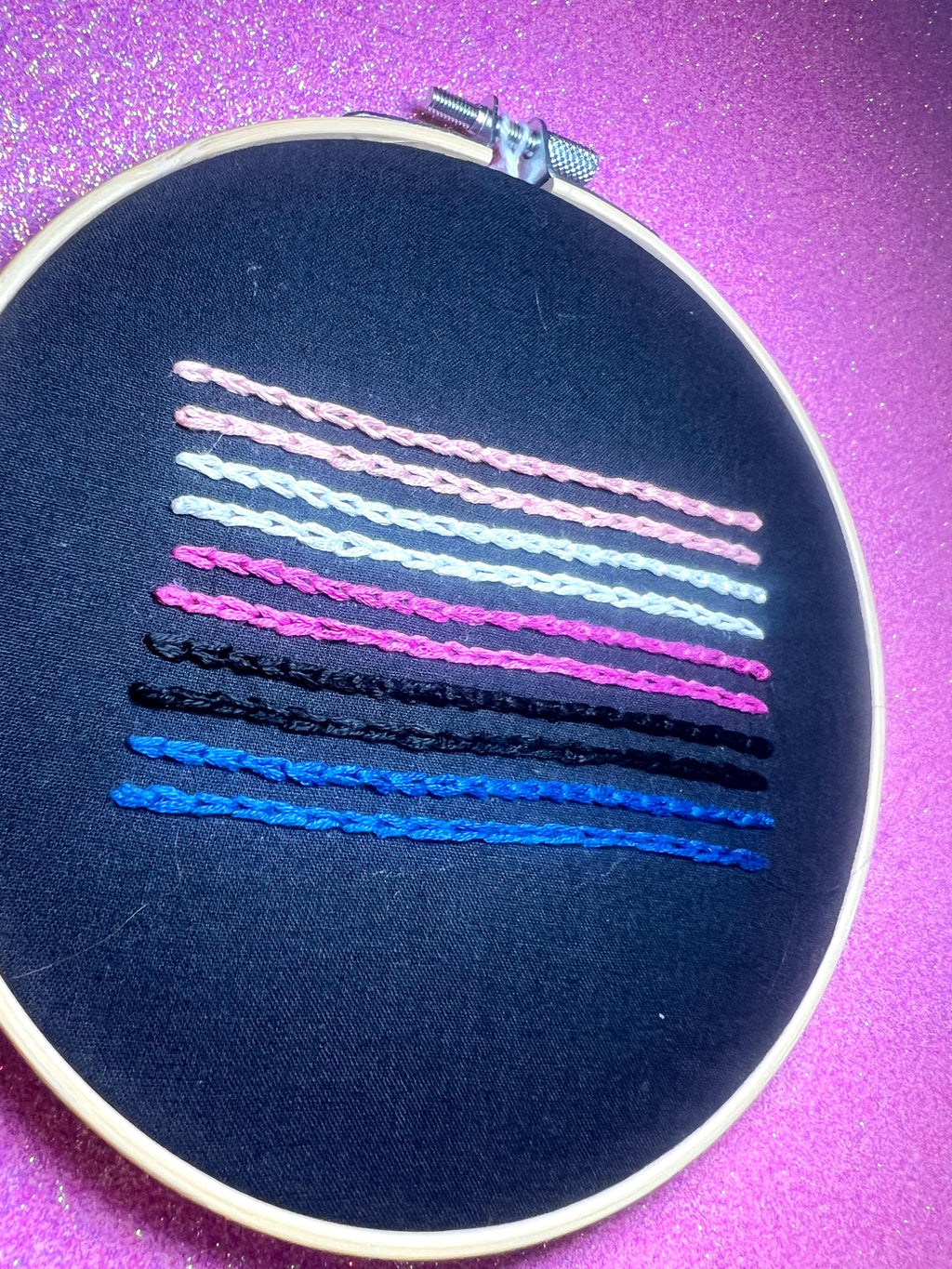 Genderfluid Pride Flag 6” Embroidery