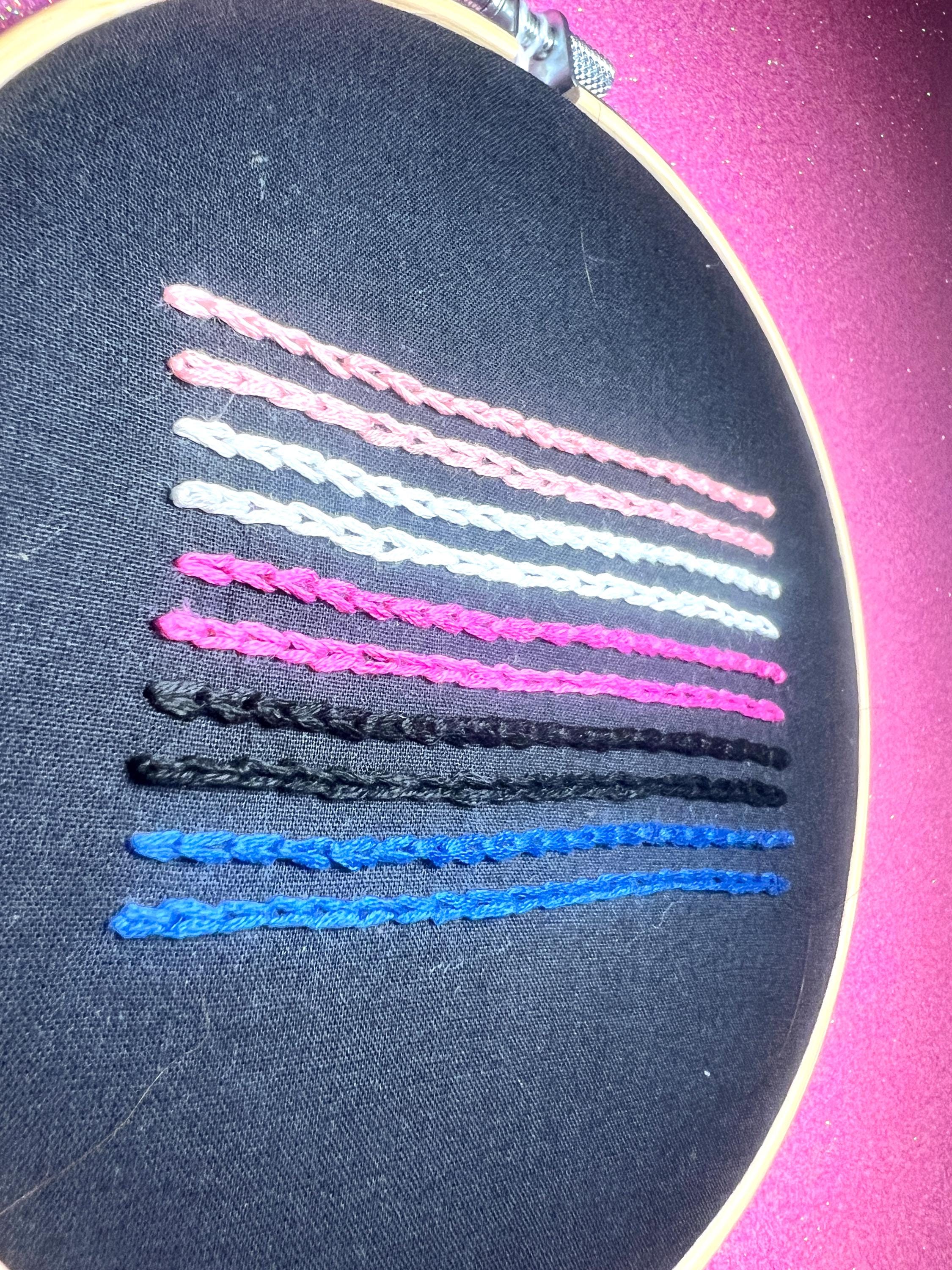 Genderfluid Pride Flag 6” Embroidery