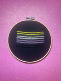 Non-binary Pride Flag 6” Embroidery
