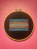 Trans Pride Flag 6” Embroidery
