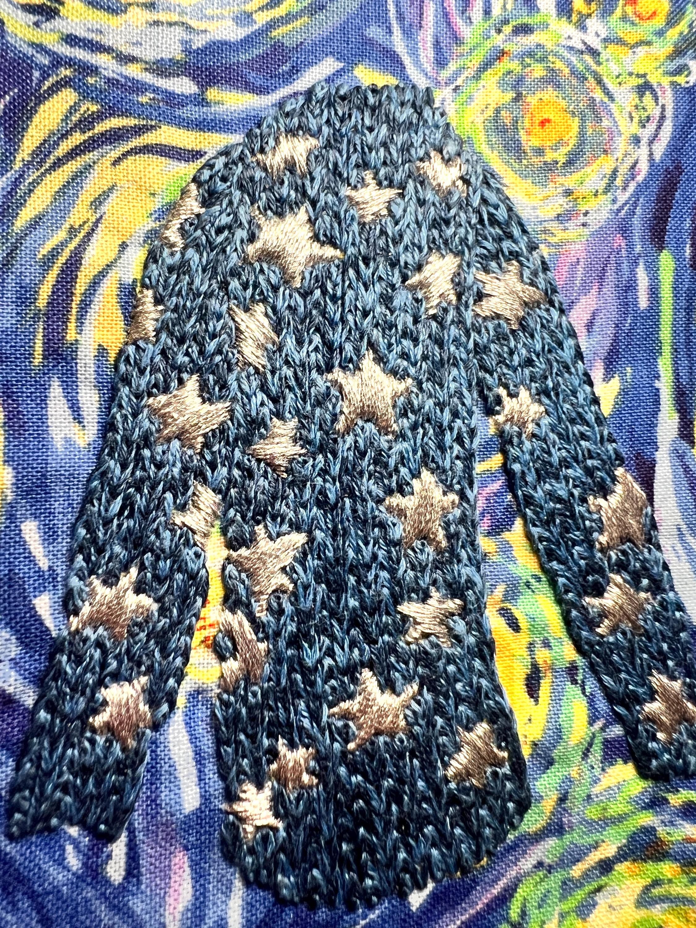 Coraline Star Jumper Embroidered Wall Hanging