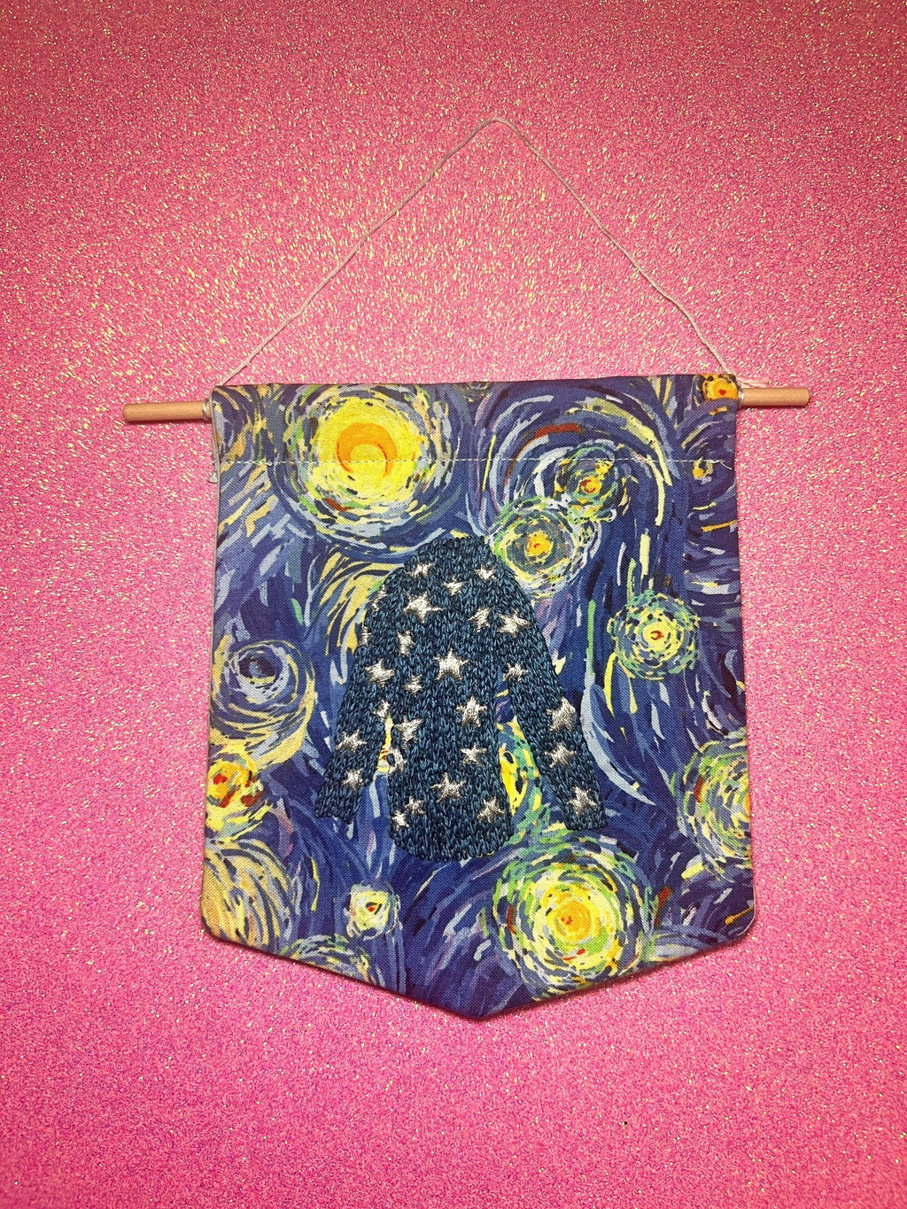Coraline Star Jumper Embroidered Wall Hanging
