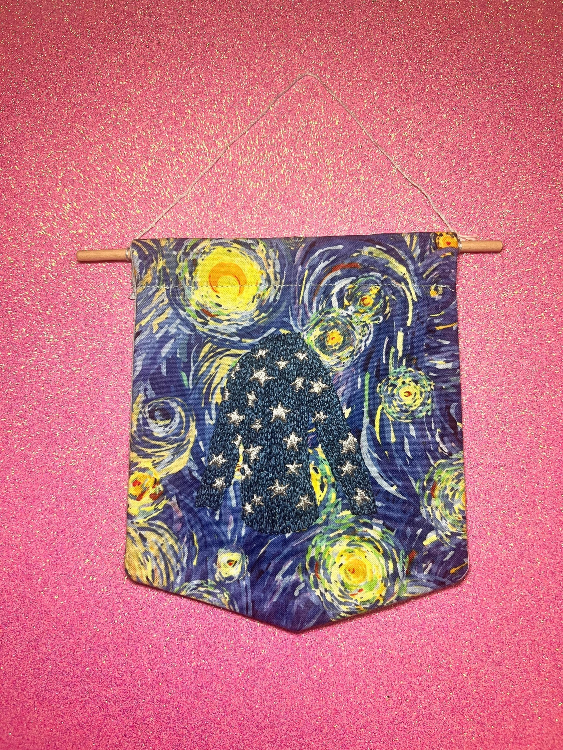 Coraline Star Jumper Embroidered Wall Hanging