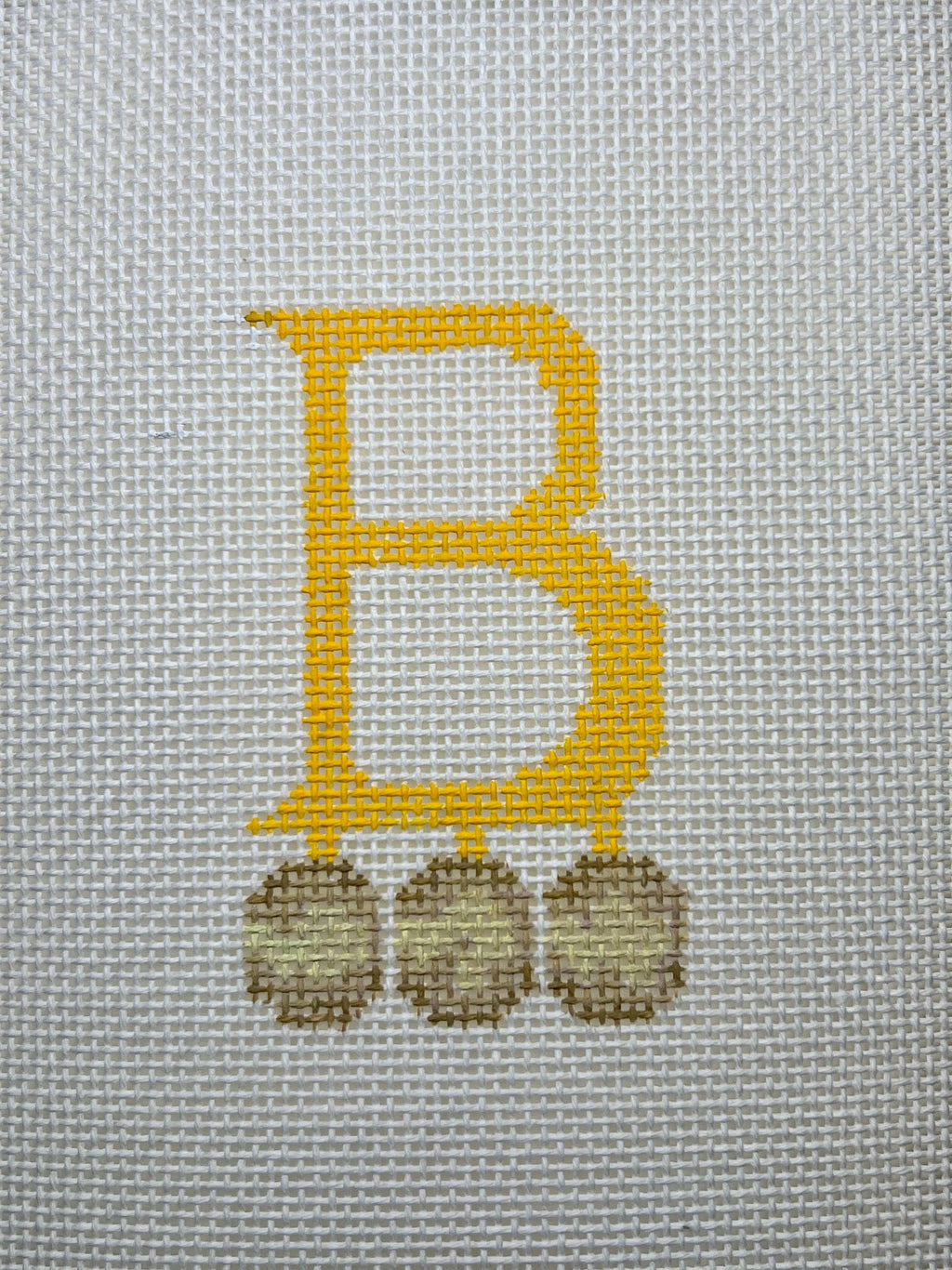 Anne Boleyn Monogram B Needlepoint Canvas