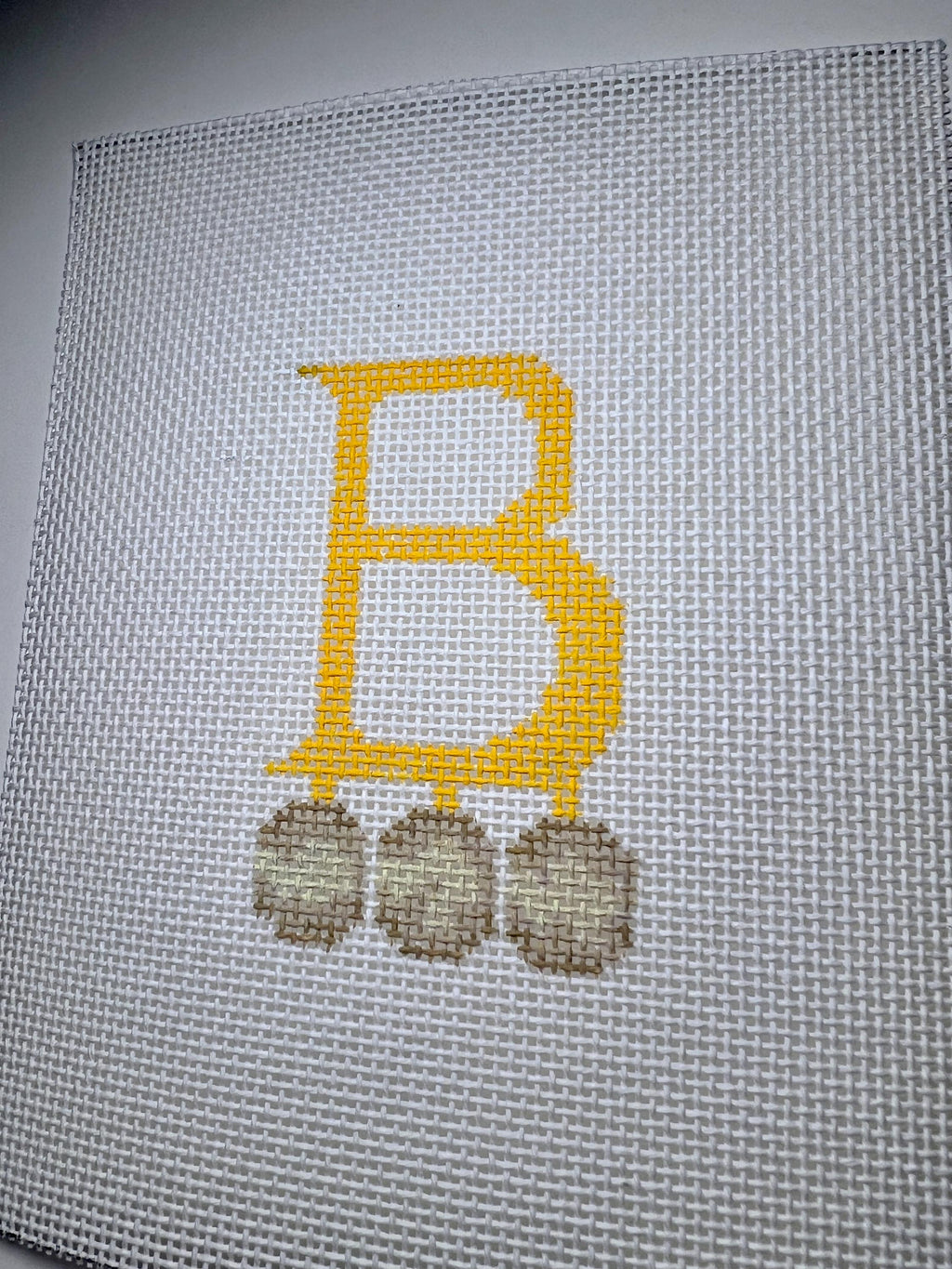 Anne Boleyn Monogram B Needlepoint Canvas