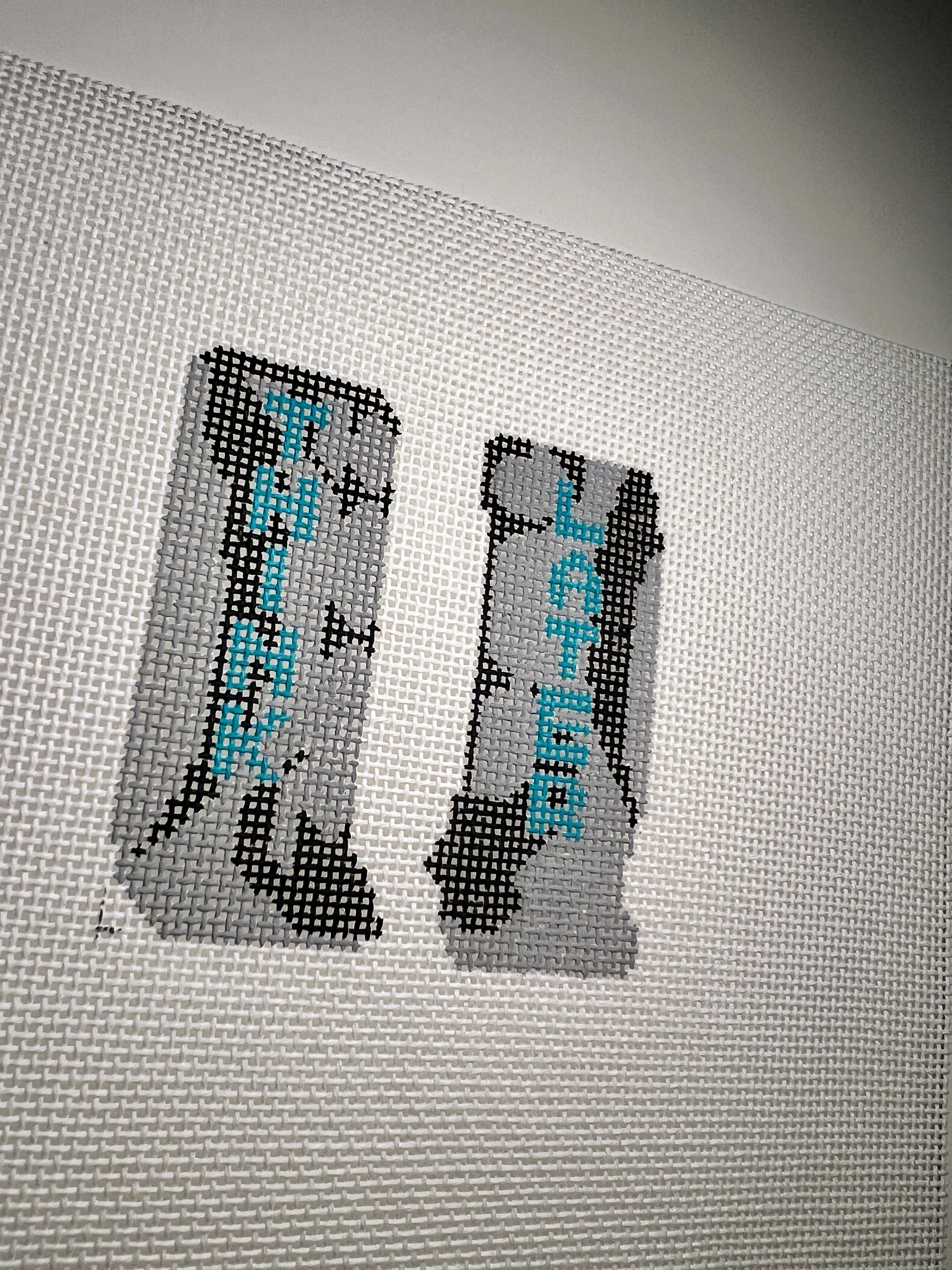 Tate McRae Think Later Needlepoint Canvas