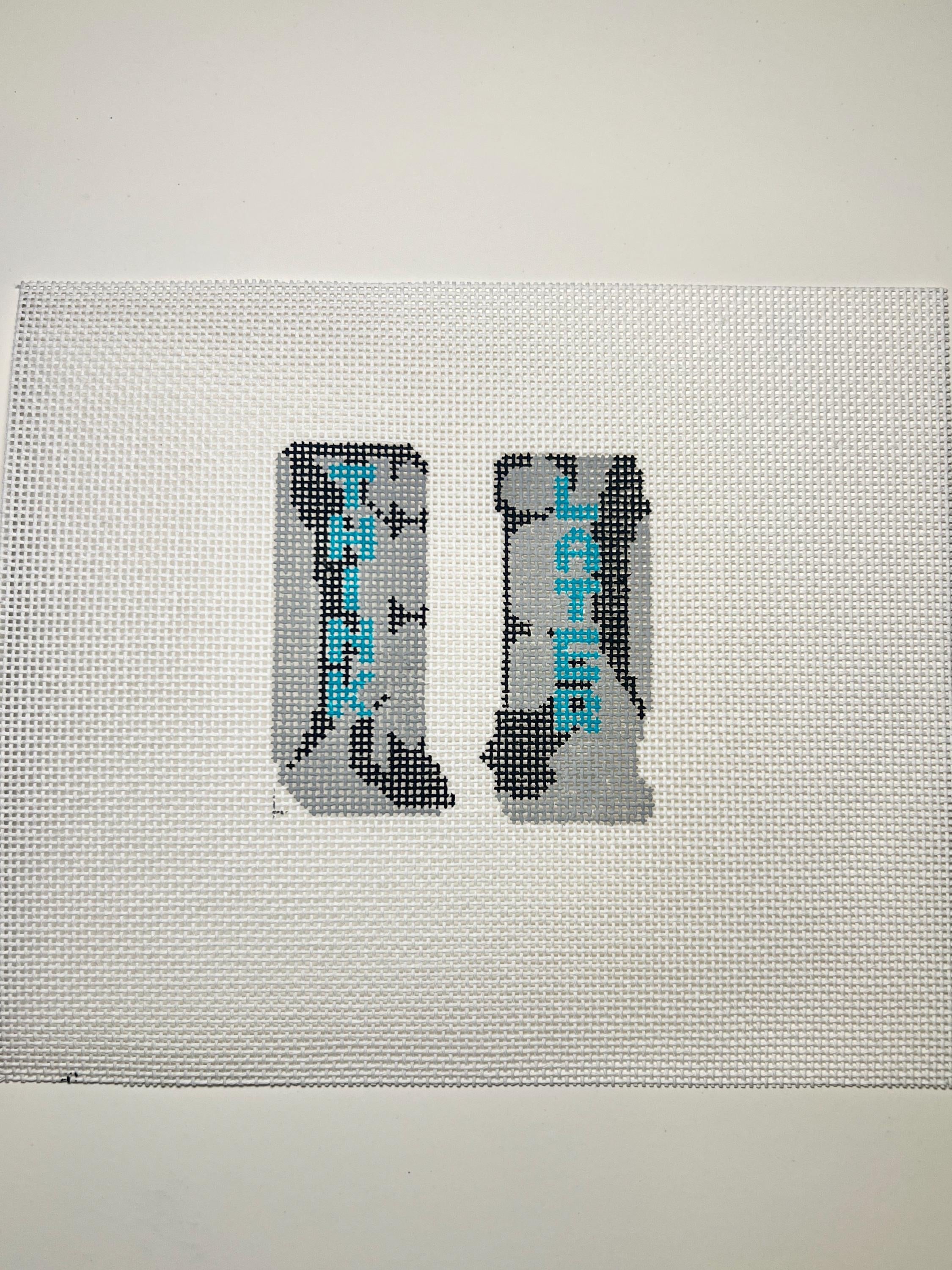 Tate McRae Think Later Needlepoint Canvas