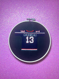 Johnny Gadreau Inspired Hockey Jersey Finished Cross Stitch