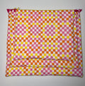Summery Checkerprint Quilted Needlpoint/Crafting Zipper Project Bags