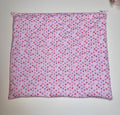 Heart Valentines Quilted Needlpoint/Crafting Zipper Project Bag 16” x 14” - Size Large