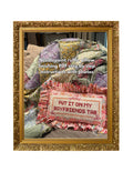 Needlepoint Ruffle Pillow Finishing PDF Instructions - Step by Step with Photos